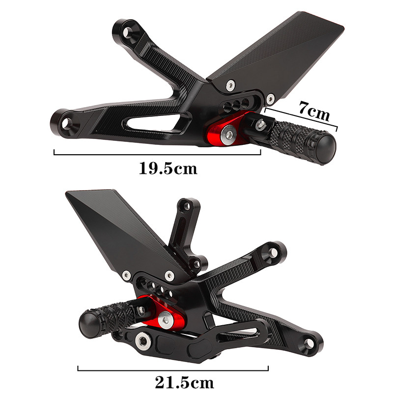 HONDA CB650R-hez CBR650R 19-21 CB650F CBR650F 17-21 Hátsó készletek Magasító pedál Állítható Hátsó készletek Lábcsapok Váltókar Fék