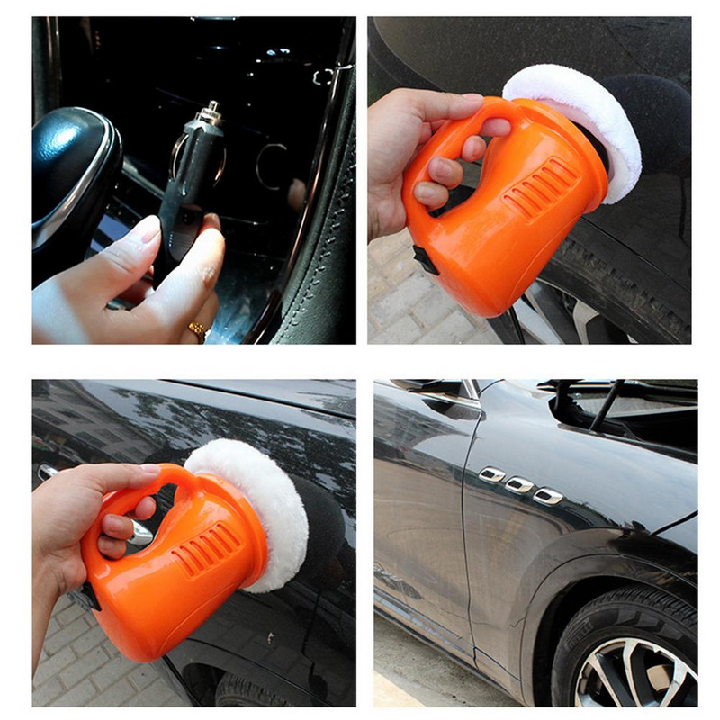 12V 36W vaškavimo poliravimo mašina Auto Paint Care Automobilių poliruoklis Elektrinis vaškas Buffing Šlifavimo įrankis "Pasidaryk pats" vaškavimo šlifavimo įrankiai