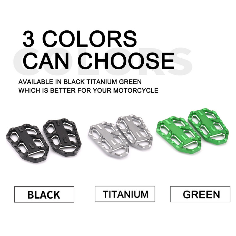 Suport pentru picioare lat pentru motocicleta, din aliaj de aluminiu, potrivit pentru Kawasaki VERSYS x 300 Versys650 Versys 1000 2015-2022 2021 2020 2019
