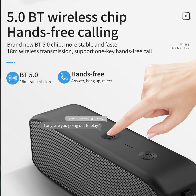 2021 Noi difuzoare fără fir pentru exterior IPX7, impermeabile, 20W, duble, TWS BT5.0, difuzor Hi-Fi bass