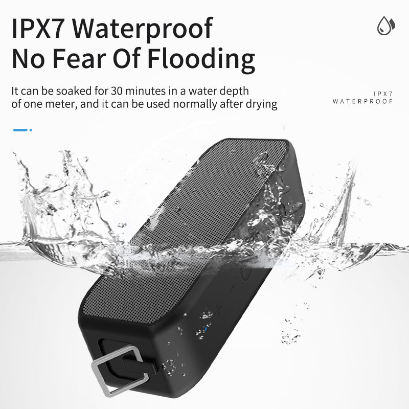 2021 Noi difuzoare fără fir pentru exterior IPX7, impermeabile, 20W, duble, TWS BT5.0, difuzor Hi-Fi bass