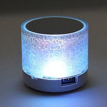 Μίνι ηχείο Bluetooth Ασύρματο ηχείο Πολύχρωμη κάρτα LED TF Φορητό υπογούφερ USB Φορητό MP3 μουσική στήλη ήχου για τηλέφωνο υπολογιστή