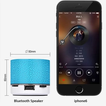 Bluetooth мини високоговорител Безжичен високоговорител Цветна LED TF карта USB субуфер Преносим MP3 музикална звукова колона за компютърен телефон