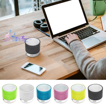 Bluetooth мини високоговорител Безжичен високоговорител Цветна LED TF карта USB субуфер Преносим MP3 музикална звукова колона за компютърен телефон