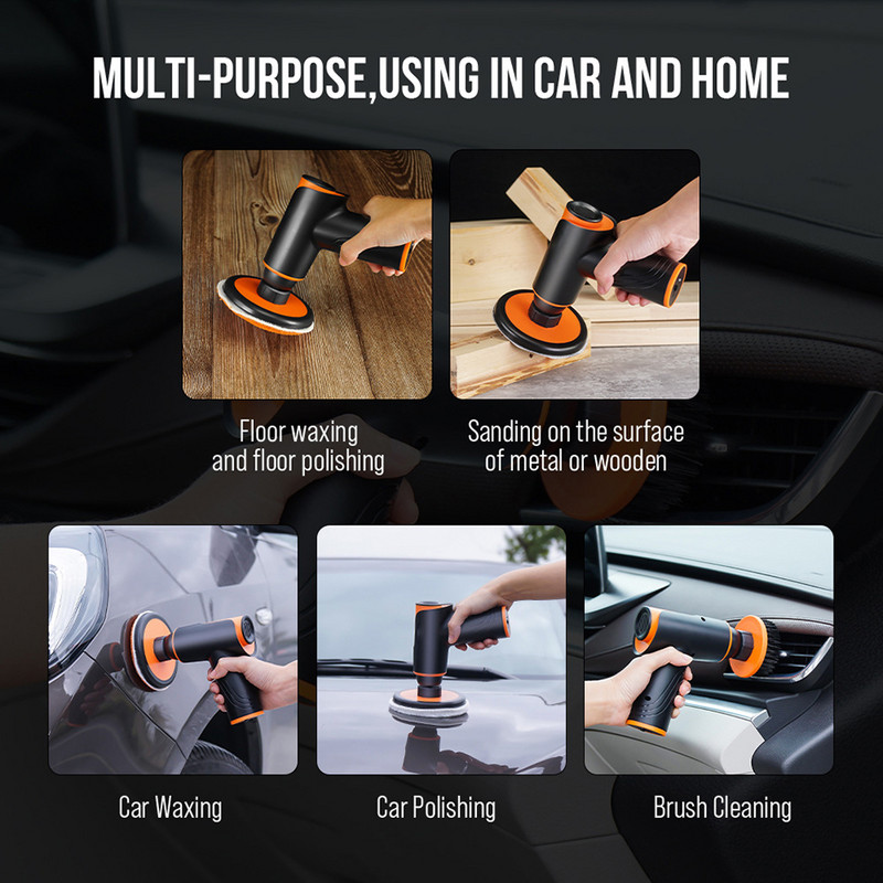 148W belaidis poliruoklis elektrinis remonto įrankis automobilių įbrėžimams taisyti dažus poliravimo valymo mašina automobilių vaškavimo mašina elektriniai įrankiai