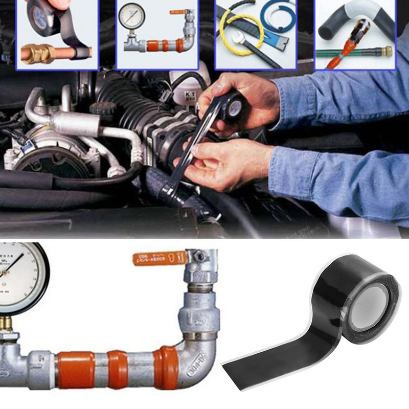 Banda de reparații auto Lipire rezistentă la apă, rezistentă la electricitate, rezistentă la temperaturi înalte, pentru uz casnic, furtun de sârmă, bandă din silicon