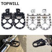 2x Suporturi CNC pentru motociclete Suporturi pentru picioare Negru/crom pentru Harley Dyna Fatboy Street Bob Wide Glide Sportster XL883 Custom