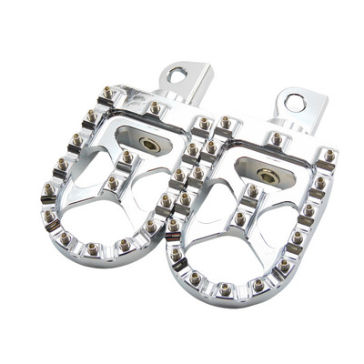 2x Suporturi CNC pentru motociclete Suporturi pentru picioare Negru/crom pentru Harley Dyna Fatboy Street Bob Wide Glide Sportster XL883 Custom