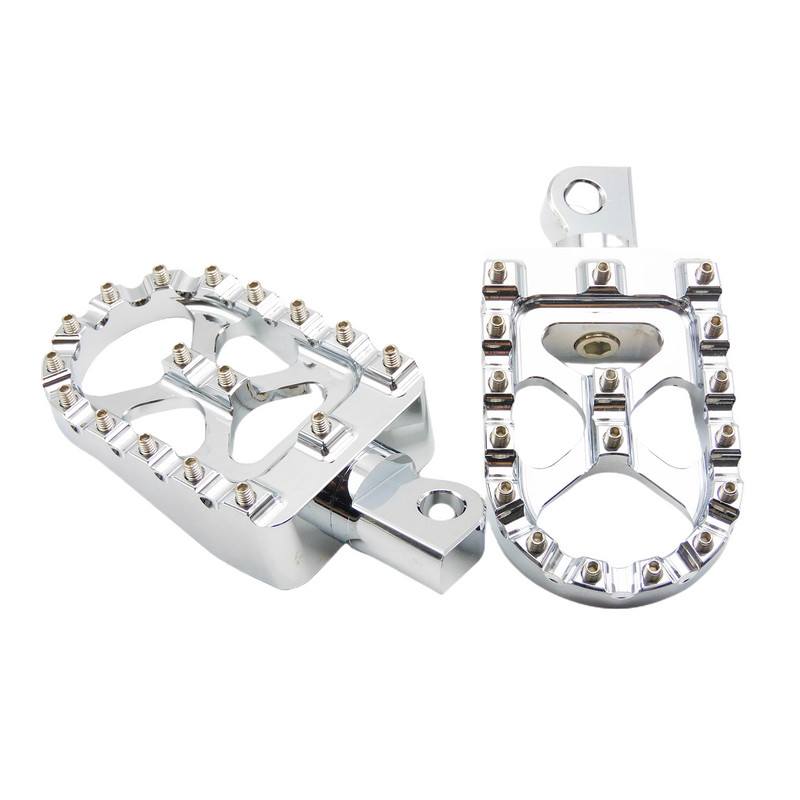 2x Suporturi CNC pentru motociclete Suporturi pentru picioare Negru/crom pentru Harley Dyna Fatboy Street Bob Wide Glide Sportster XL883 Custom