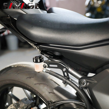 Мотоциклетна поставка за крака на задния пътник Peg Blanking Plate Седалка CNC педал за Yamaha YZF R7 R1 R1M 2021-2023 Монтаж на скоба