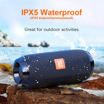 Външен водоустойчив високоговорител Portablee Bluetooth високоговорители Безжичен високоговорител Субуфер Музикална кутия AUX TF USB Стерео Силен бас