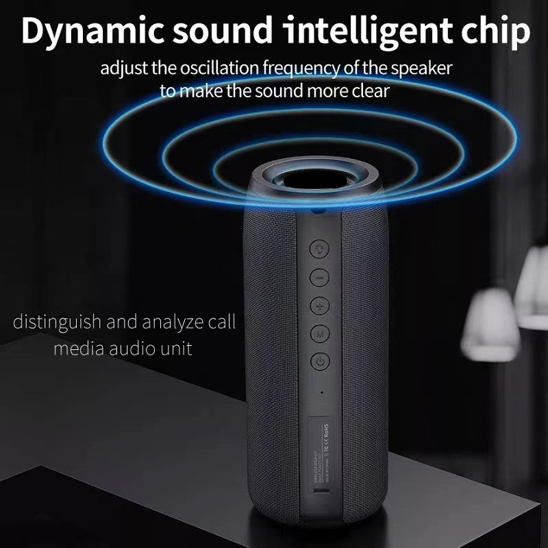 Difuzor în aer liber rezistent la apă Difuzoare portabile Bluetooth Difuzor fără fir Subwoofer Cutie muzicală AUX TF USB Stereo Bas puternic