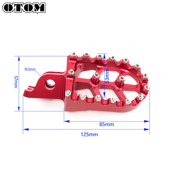 Μπροστινά ποδαράκια OTOM μοτοσικλέτας CNC από κράμα αλουμινίου Πεντάλ επέκτασης στηρίγματος ποδιού με ελατήρια για KAWASAKI KXF KX KLXR 250 450