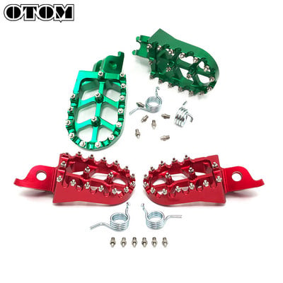 OTOM motorkerékpár első lábtartók CNC alumínium ötvözet lábtartó támasz hosszabbító pedál rugós fogakkal KAWASAKI KXF KX KLXR 250 450