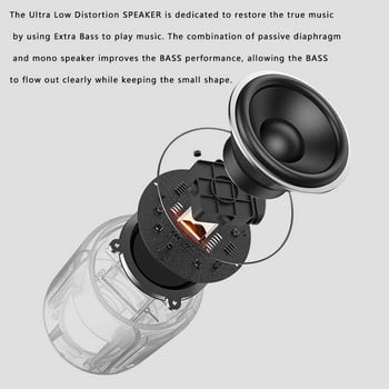 X6S Ασύρματο ηχείο Bluetooth Bass Small Cannon από ατσάλι Φορητό εξωτερικό ηχείο αδιάβροχο υπογούφερ με τρισδιάστατη ψηφιακή κάρτα TF