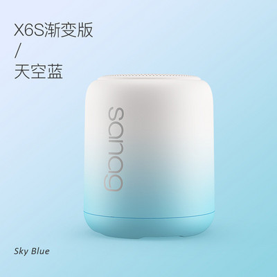 Difuzor Bluetooth fără fir X6S Bas mic tun de oțel Difuzor portabil în aer liber Subwoofer impermeabil cu card TF digital 3D