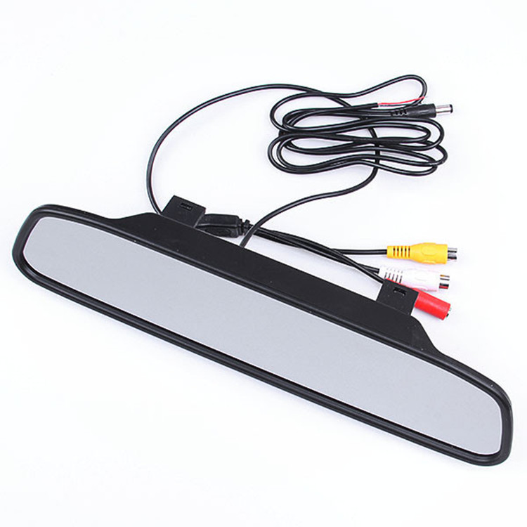 4,3 colio automobilio monitorius automatinis galinio vaizdo veidrodinis skystųjų kristalų ekranas 12v universalus atsarginei kamerai / priekinei kamerai / medijos grotuvui / saugiam vairavimui