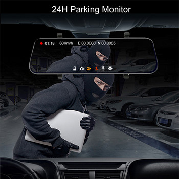 4G Car Stream Rear view Mirror Dash Cam 10 ιντσών οθόνη αφής Smart DVR ADAS GPS Navigation Android 8.1 Dual Camera Auto Recorder