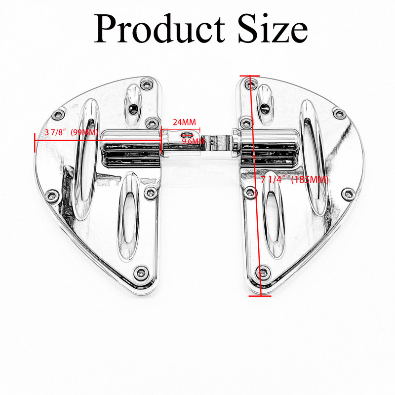 Pardoseală întinsă pentru motocicleta față, spate, șofer pasager, potrivită pentru Harley Touring Electra Road Glide Softail Dyna Sportster XL