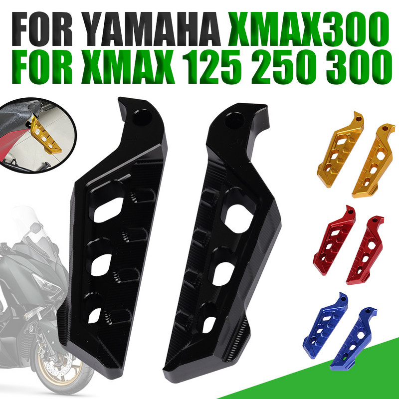 Accesorii pentru motociclete XMAX Suport pentru picioare pentru pasager din spate Suport pentru picioare Pedale Pedale anti-alunecare pentru YAMAHA XMAX 125 250 300 X-MAX 400