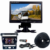 Auto tagavaatekaamera Tagurpidi parkimise tagavaade Tagurpidi autokaamera 7-tolline monitori videosüsteem DC 12-24V bussihaagisele