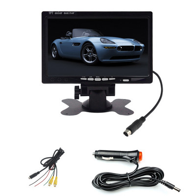 Auto tagavaatekaamera Tagurpidi parkimise tagavaade Tagurpidi autokaamera 7-tolline monitori videosüsteem DC 12-24V bussihaagisele