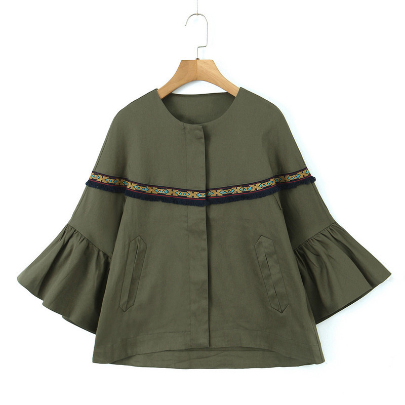 Αθλητική-κομψή γυναικεία μπλούζα με 3/4 φαρδιά μανίκια