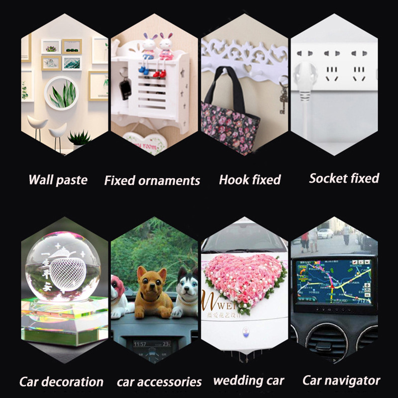 Bandă dublu-față nano transparentă folosită în mașini Autocolante de perete impermeabile, reutilizabile, accesorii pentru decorarea mașinii