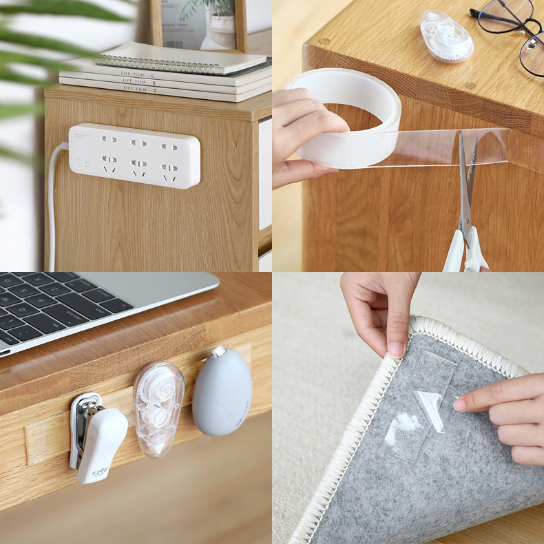 Banda cu două fețe Wanci nano transparentă este impermeabilă, rezistentă la temperatură, puternică, cu vâscozitate ridicată și fără urme