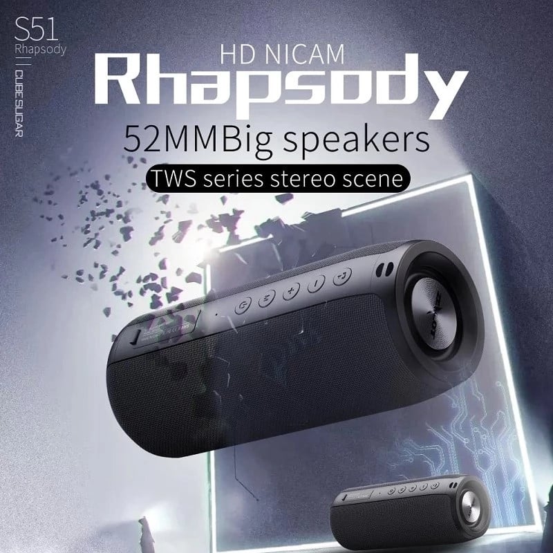 Soundbar Rádio FM prijímač Vonkajší prenosný bezdrôtový reproduktor Bluetooth Subwoofer Hudobný soundbar Basy Aux Vodotesný audio