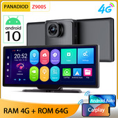 10,26 ιντσών DVR αυτοκινήτου Z900S Carplay Auto 4G Πλοήγηση GPS Ταμπλό 1080P FHD Διπλός φακός Android10 Mirror Recorder Mirror Dashcam