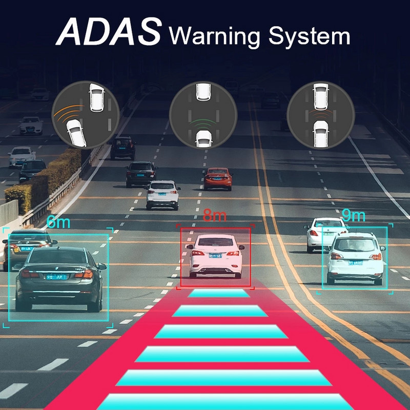 Újonnan 10 hüvelykes 4 csatornás GPS-navigációs 360°-os panorámás autós DVR kamera Android Auto Video Recorder Dashcam ADAS 4G Wifi Dash kamera