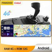 Android 8.1 4G Автомобилно огледало за обратно виждане със скоба Автоматично записващо устройство Автомобилен DVR Огледало 12-инчова камера за табло GPS WiFi Dashcam ADAS Рекордер