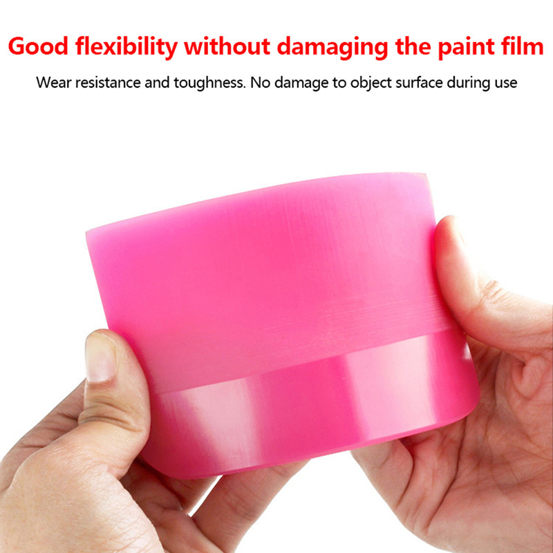 Racletă roz Cauciuc moale Racletă pentru geamuri de mașină Sticlă Auto Apă Vinil Lamă Răzuitoare Home Wrap Tools Office Nuanță Stergător