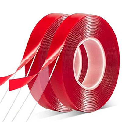 Bandă adezivă cu două fețe, 2M, permanentă, puternică și transparentă, bandă adezivă pentru decorarea mașinii, peretele de acasă, artizanat