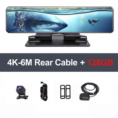Najnoviji T80 12 inčni 2160P DVR zrcalo za automobil 4K Stream Media Retrovizor WiFi GPS kamera na kontrolnoj tabli Automobilski retrovizor Auto snimač