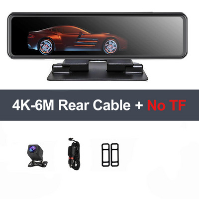 Najnoviji T80 12 inčni 2160P DVR zrcalo za automobil 4K Stream Media Retrovizor WiFi GPS kamera na kontrolnoj tabli Automobilski retrovizor Auto snimač