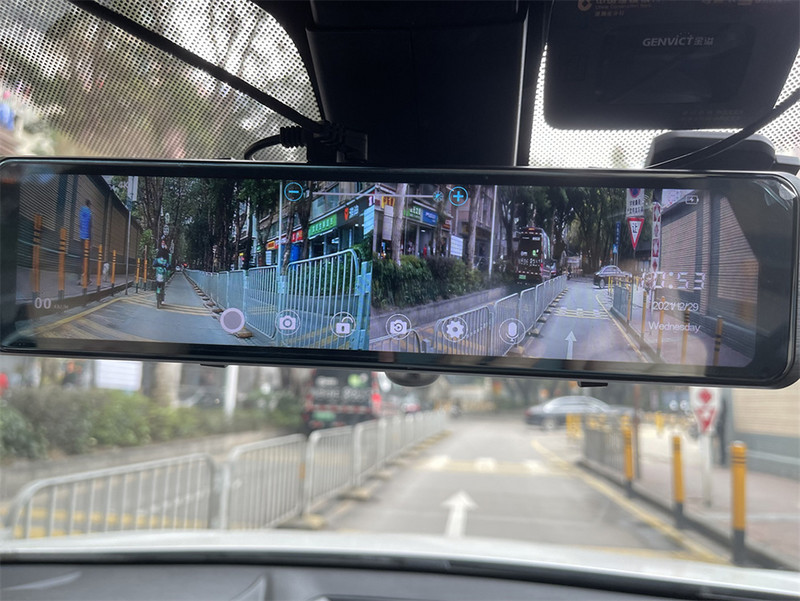 4K Video Recorder Dash Cam 12 hüvelykes WIFI visszapillantó tükör autós DVR Ultra HD 3840*2160P kamera telefonos alkalmazáshoz