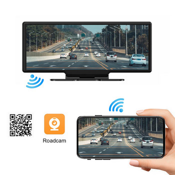 10,26-инчов Dash Cam 4K 2160P Carplay Android Auto Car DVR Video Drive Recorder Stream Dashcam Truck Car Camera 5G Wifi GPS AUX