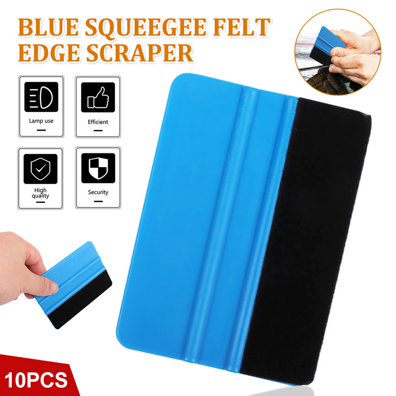 1/10 buc. Racletă albastră, racletă pentru margini, decalcomanii pentru mașină, instrumente de ambalare și nuanță de vinil, pentru decalcomanii auto, set de raclete de film cu racletă