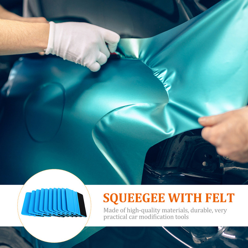 1/10 buc. Racletă albastră, racletă pentru margini, decalcomanii pentru mașină, instrumente de ambalare și nuanță de vinil, pentru decalcomanii auto, set de raclete de film cu racletă