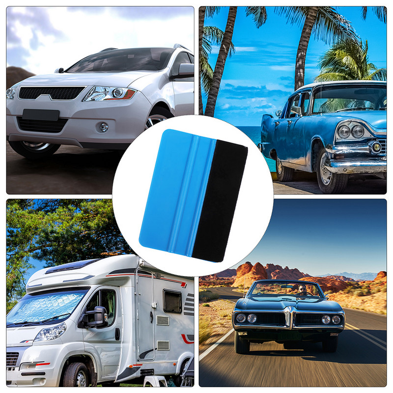 1/10 buc. Racletă albastră, racletă pentru margini, decalcomanii pentru mașină, instrumente de ambalare și nuanță de vinil, pentru decalcomanii auto, set de raclete de film cu racletă