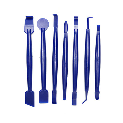 7 buc. Auto Styling Vinil Fibră de Carbon Dispozitiv de îndepărtare a gheții pentru ferestre Spălare pentru curățare Racletă auto cu racletă de pâslă Instrument de ambalare a filmului