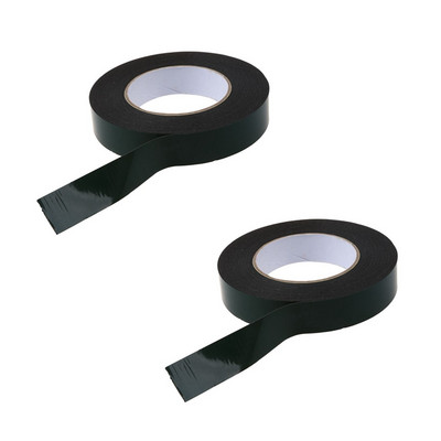2X juodos itin stiprios nuolatinės dvipusės lipnios putplasčio automobilio kėbulo juostos plotis: 25 mm