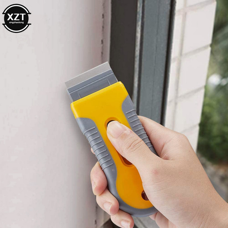 Racletă pentru curățarea geamurilor autovehiculului Adeziv autocolant Curățător racletă pentru curățare Film de vinil din fibră Instrument de curățare a geamurilor auto