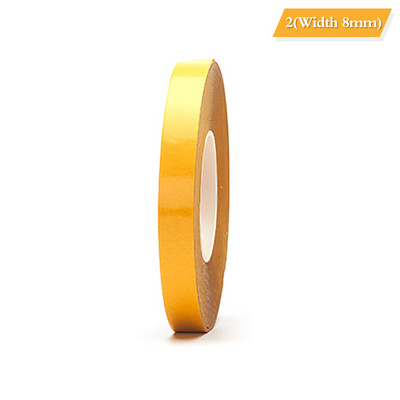 50M Rezistență la temperatură înaltă la căldură PET Bandă dublă lățime 5-15mm Fără urme Bandă adezivă puternică, transparentă, cu două fețe