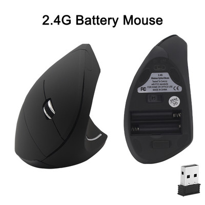 Egér Sem-Fio Bluetooth egér Ergonomikus játék egér Vezeték nélküli vezetékes függőleges egér 800 1200 1600 DPI PC-s játékokhoz