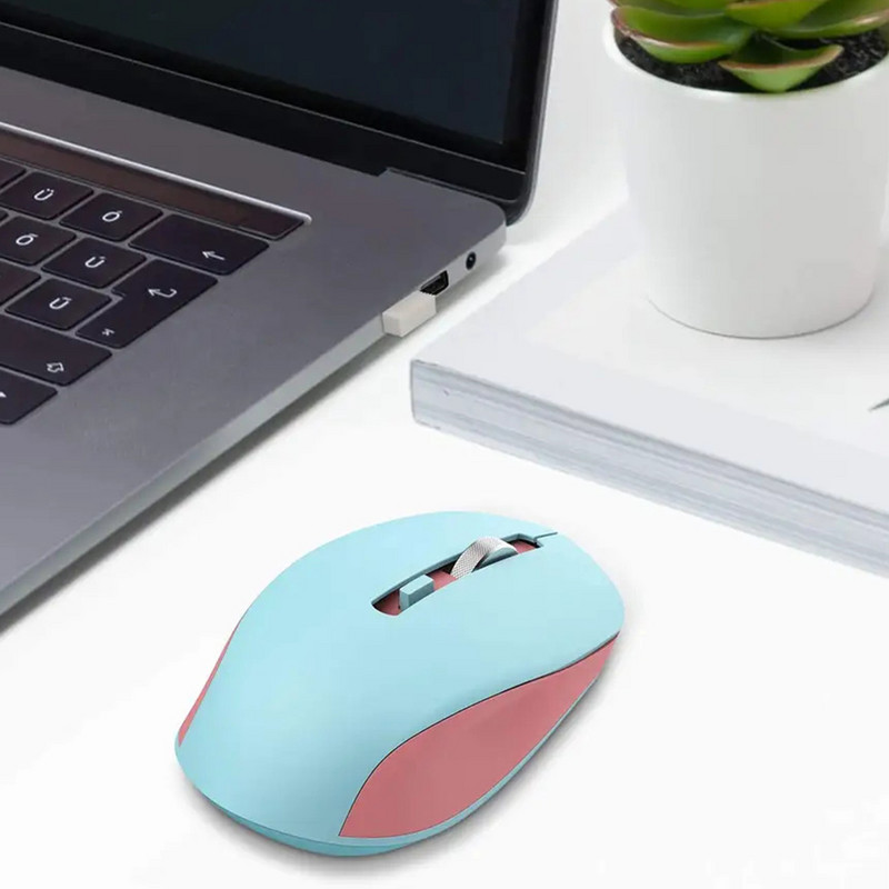 Mouse fără fir USB de 2,4 gh pentru computer, computer, birou, universal, subțire, mini șoareci optici silențiosi, fără zgomot