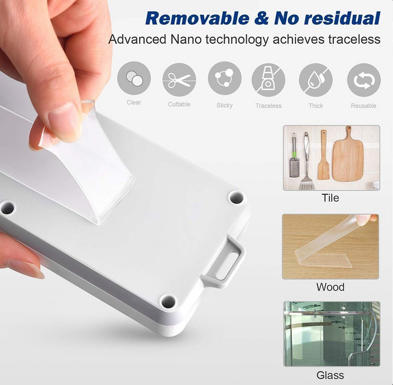 Kahepoolne kleeplint Isekleepuv teip Veekindel läbipaistev liimkleebised Nanoteibid Köök Vannituba Kodukaunistus
