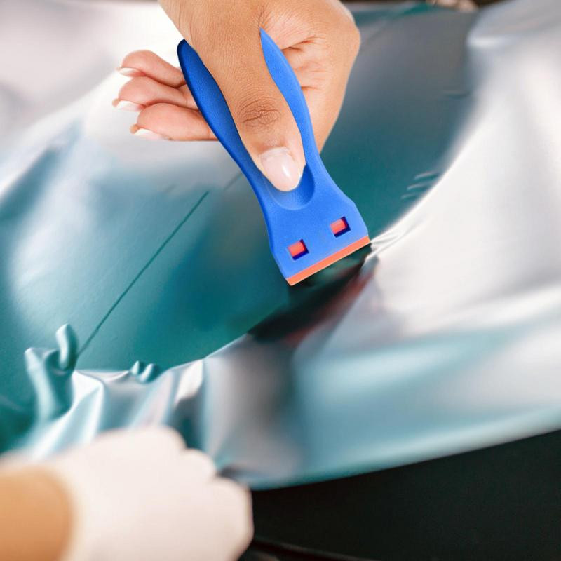 Răzuitoare cu lame de ras Protecția mâinilor ABS Dispozitiv de îndepărtare a adezivului pentru curățare Durabil Instrument de răzuit Accesorii auto